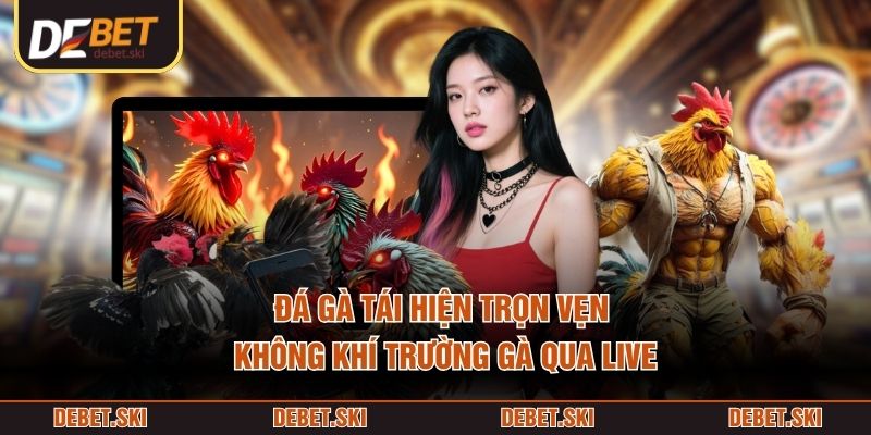 Đá gà tái hiện trọn vẹn không khí trường gà qua live